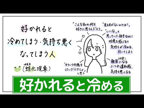 【元々の蛙化現象】好意を寄せられると気持ち悪く感じてしまう。嬉しいことのはずなのに冷めてしまう、相手を見下してしまう。