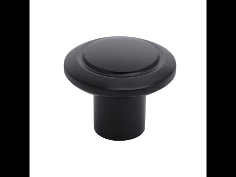 wskart Round Design Knobs for Drawer & Cabinets Set Knob Black Matte  KB4014B#wskart #knobs