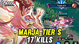 AOV : MARJA GAMEPLAY | TIER S 17 KILLS - ARENA OF VALOR LIÊNQUÂNMOBILE ROV