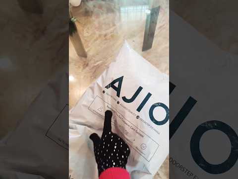 Unboxing Outryt sports wide leg trackpants from #ajio #ajiohaul #redpant #unboxing #onlineshopping