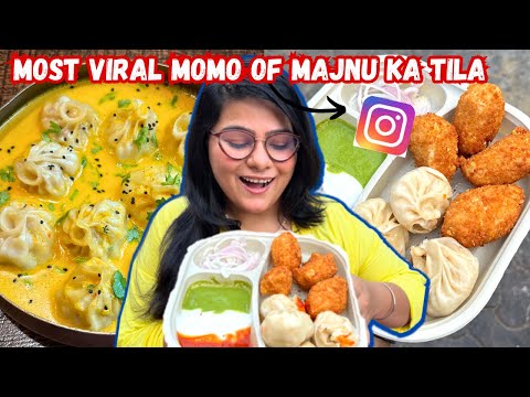 Trying VIRAL MOMOS of Majnu Ka Tila, Delhi | Delhi Street Food