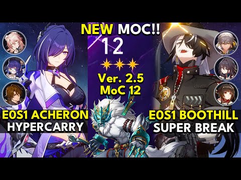 NEW Memory of Chaos Floor 12 (3 Stars) E0S1 ACHERON & E0S1 BOOTHILL | Honkai: Star Rail 2.5