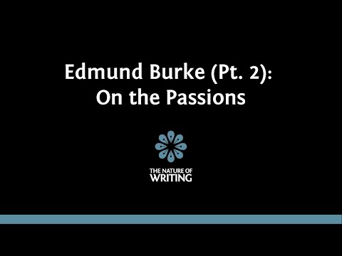 Edmund Burke on the Passions