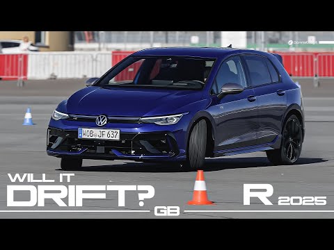 VW Golf R  (2025)  - Will It DRIFT?  Handling Parcours Track