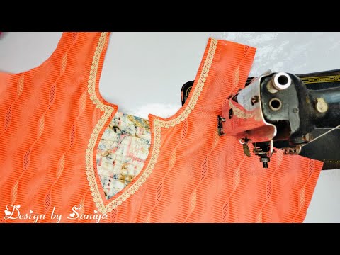 5 मिनट में सीखे सुंदर 💥गले का डिज़ाइन || Latest Neck Design With Lace || Neck Design 2024