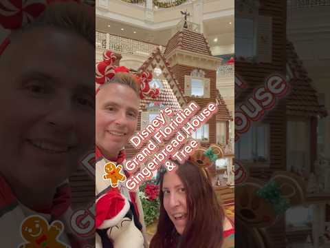 Disney’s Grand Floridian Gingerbread House & Tree!! #disney #shorts #foodie #christmas #foodlover