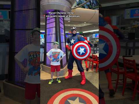 Marvel Character Dinner #universal #universalorlando #marvel #spiderman #captainamerica #wolverine