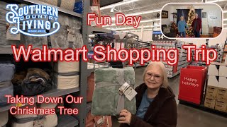 Fun Day  --  Walmart Shopping Trip  --  Taking Down Our Christmas Tree