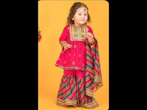 Beautiful kid's Eid dress design #kiddress #kidsvideo #fashiondesign  #stylishdressing