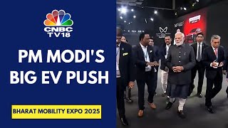 Making Policies To Incentivise Global EV Makers To Invest In India: PM Modi At Bharat Mobility Expo