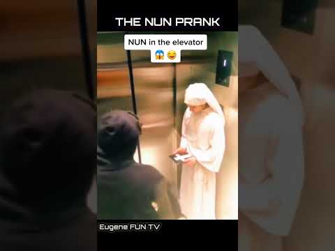 This Elevator prank will left your soul the NUN