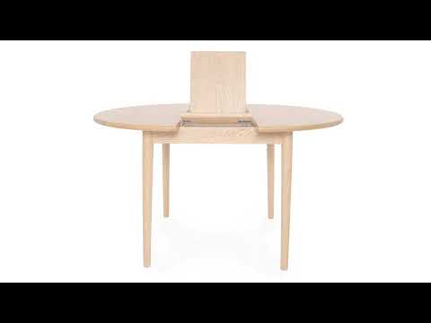 Futon Company - Oslo Oak Extending Dining Table