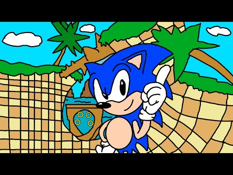 Redrawing Sonic 1 Box Art