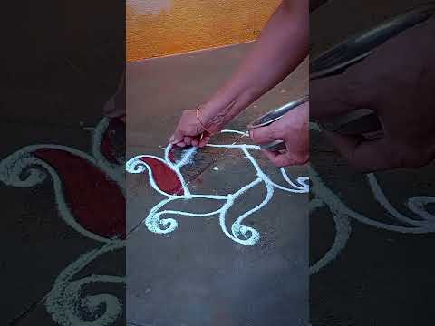 #shortsvideo#rangoli#oneminutekolam#appartmentkolam#begginers#easymuggulu#lakshmi's kolam