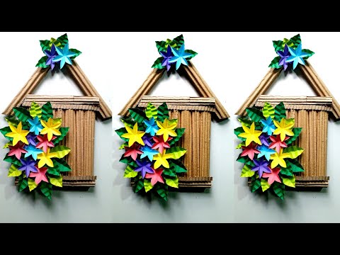 Beautiful & Easy Wall Hanging Paper Flower|  Diy Room Decor Ideas| How To Make Easy Paper Flower.