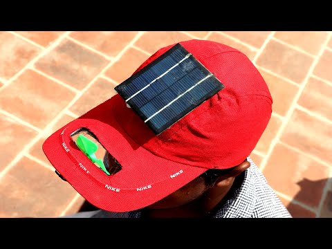 How to Make a Solar Fan Cap at Home | School Science Projects