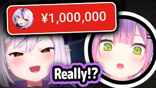 Laplus Sends Towa 1,000,000 Yen in GTA VCR and Can't Stop Simping For Her【Hololive】