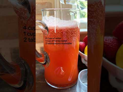 Strawberry Lemonade Recipe! #lemonade #strawberry