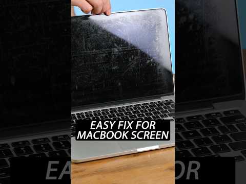 MacBook Screen Fixed Using Simple Hack! #shorts #apple #cleaning