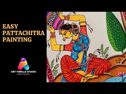 Easy Pattachitra Painting #artthrillsstudio