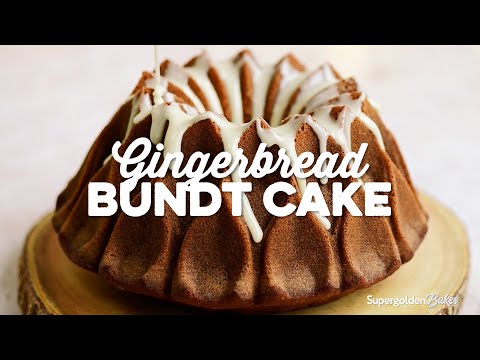 Gingerbread Bundt Cake (So easy, moist and delicious!) | Supergolden Bakes