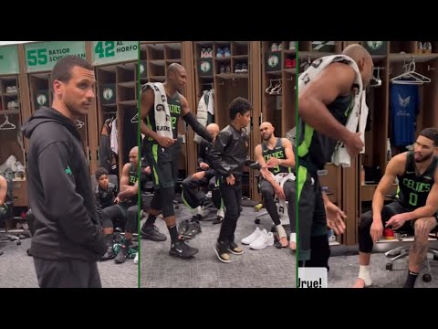 Boston Celtics Locker Room Celebration After Jayson Tatum Makes Double-Double vs. Milwaukee Bucks!