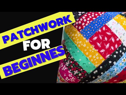 Patchwork Sewing projects: Patchwork ideas for sewing beginners #patchworkideas #patchwork