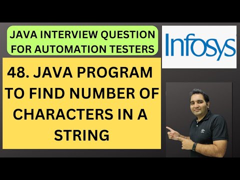 48. Java Program to Count Total Characters in a String | Java Interview | RD Technical Learning