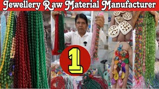 Jewellery Raw Material Wholesale Market in Mumbai | Kundan, Mona Lisa Stone Moti Jewelry Real Beads