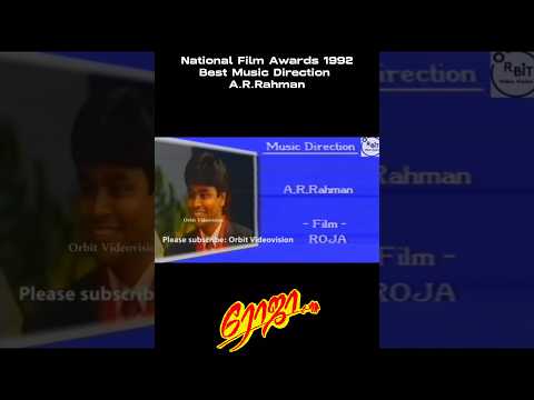 National Film Award 1992 - Best Music Director - A.R.Rahman for Roja