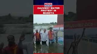 Protestors Demand Stoppage In Release Of Cauvery Water To Tamil Nadu #shorts #karnataka