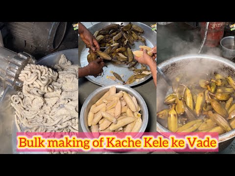 Bulk making of Kache Kele ke Vade😍😍 Kabhi khaye hai aise Vade🤩🤩