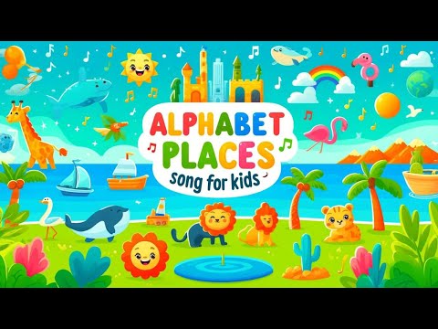 Alphabet Places! | Let's Learn & Sing | Fun Learning Songs for Kids | ABC Songs