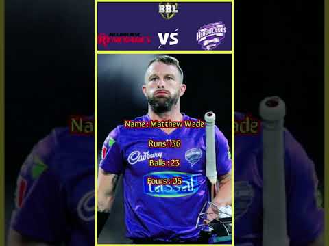 Matthew Wade | Ren vs Hur | BBL#trendingshorts #cricket