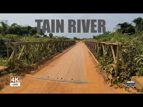 Tain River in the Bono Region of Ghana 4K