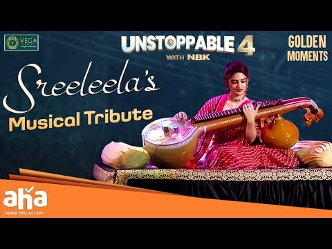 Charismatic Veena Performance by Sreeleela  || Unstoppable with NBK | ahavideoIN