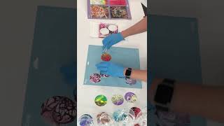 💥AWESOME & FUN - Pouring Paints Bloom for DIY Wine Glass Art | #trirrrtistry #acrylicfluidpainting