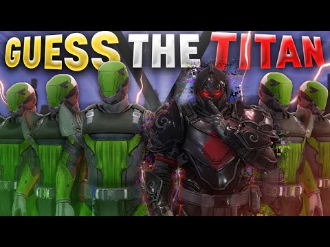 GUESS THE TITAN MAIN! | Destiny 2 Season of The Wish