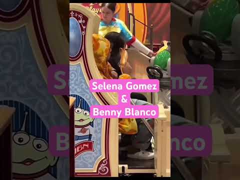 Spotted Selena G. & Benny B. @disneyland ♥️ this couple, #selenagomez #bennyblanco #shorts