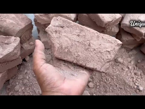 Satisfying Red Concrete Dirt Floor Crumbling ASMR