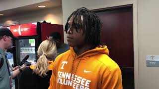 Tennessee Kivon Bennett discusses Vol win