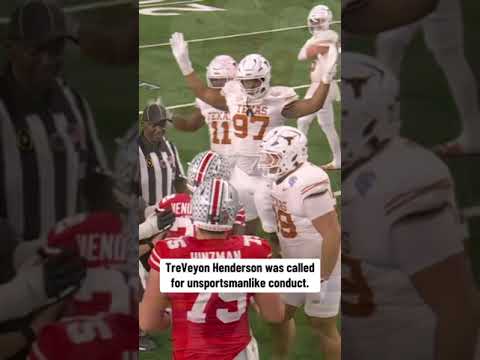 TreVeyon Henderson was called for unsportsmanlike conduct