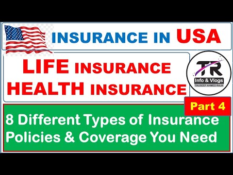 HEALTH INSURANCE IN USA ||LIFE insurance in USA || TYPES OF INSURANCE IN USA || TR INFO & VLOGS