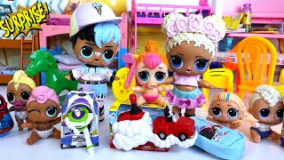 5 SURPRISES😜 DOLLS LOL CARTOONS🤣🤣 OPENING GIFTS FOR 🎄🎅 kindergarten cartoon DARINELKA