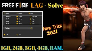 free fire lag problem solve|| free fire lag fix 1gb ram