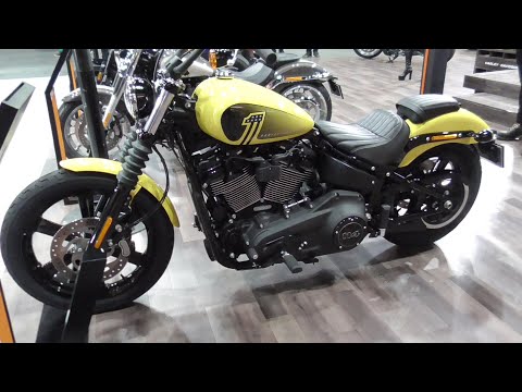 Harley-Davidson Cruiser 2023 Street Bob™ 114 Industrial yellow at Osaka Motorcycle Show