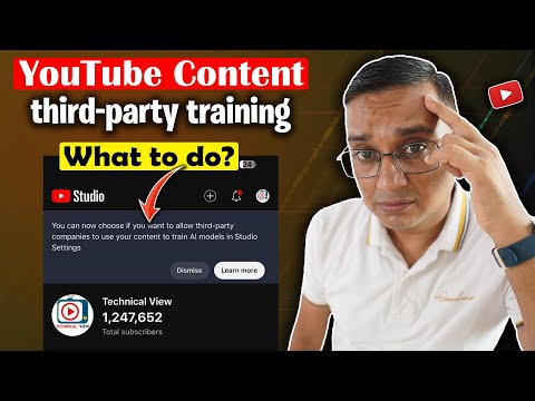 YouTube Content & Third-Party Training | Train AI Model in Studio Setting New YouTube update