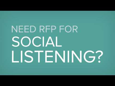 Social Listening System RFP Template