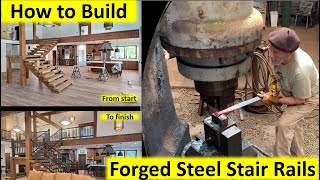 How to Make Forged Iron Stair Rails: Blacksmith