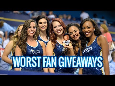 💩 Top 10 Worst Weirdest Fan Giveaways in Sports - EVER! 💩